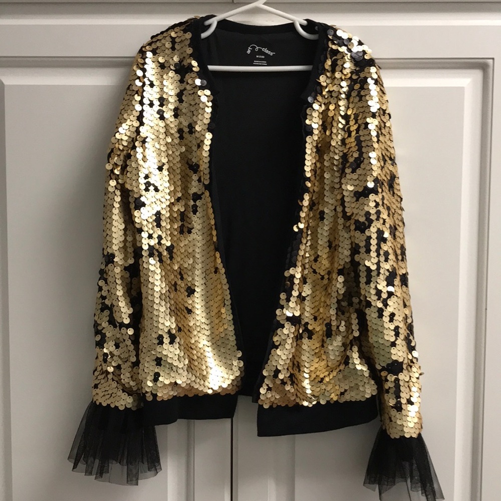 Little Girl Sequin Jacket. Size M.